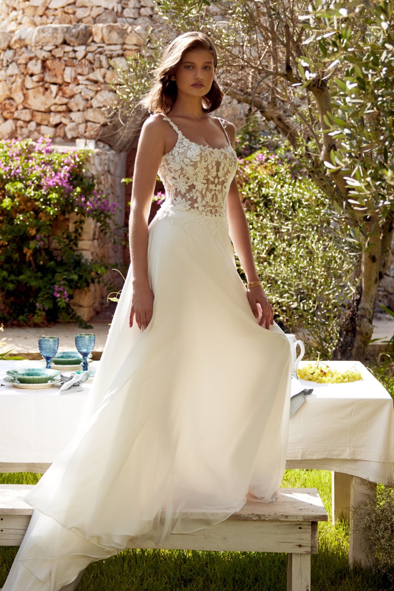 Taft En Tule 66391 Justin Alexander Bruidsjurken Trouwjurken A Lijn Beautiful Romantic Two Piece 4