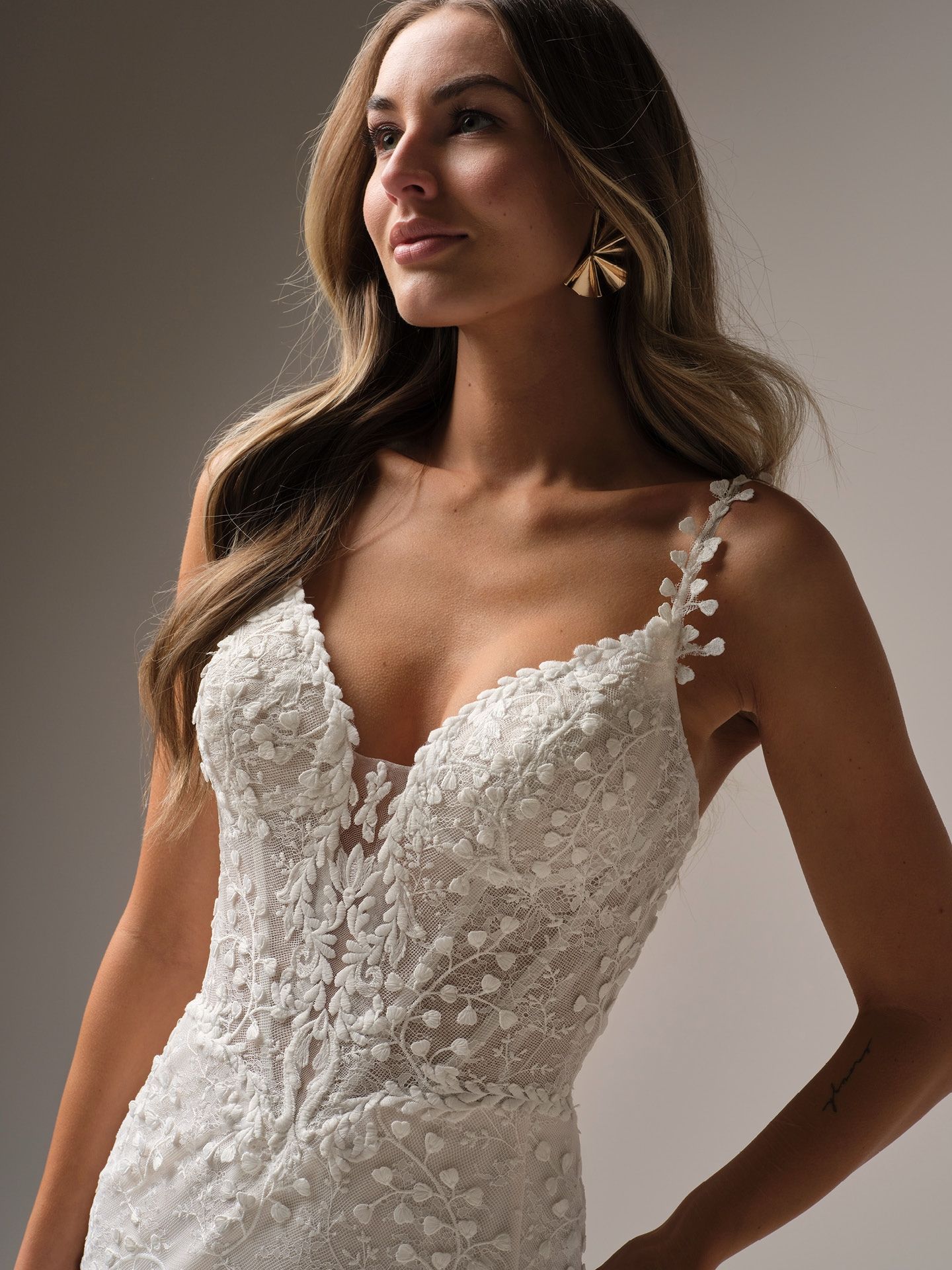 Maggie Sottero Bruidsjurken Trouwjurken Taft En Tule Isabella Fit And Flare Wedding Dress 3