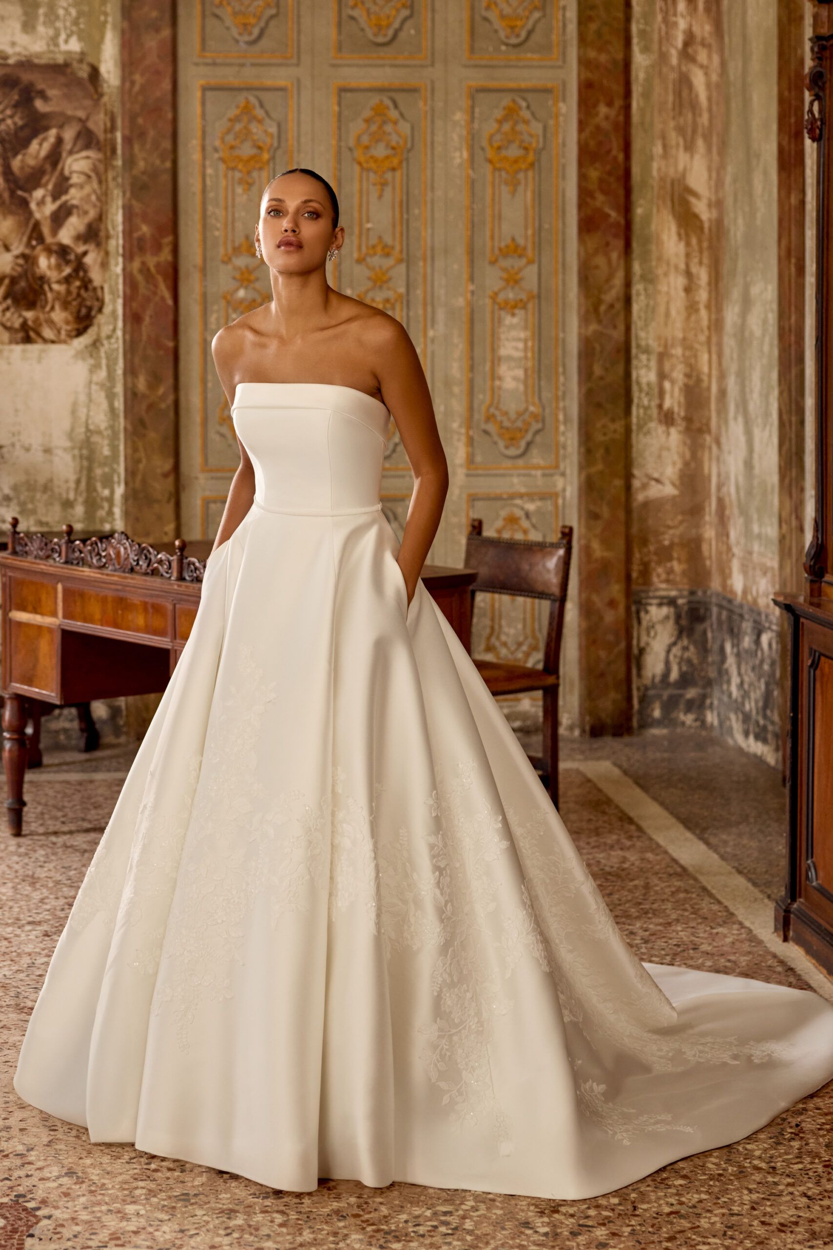 Taft En Tule 88438 Justin Alexander Bruidsjurken Trouwjurken A Lijn Beautiful Romantic Elegant Royal 1