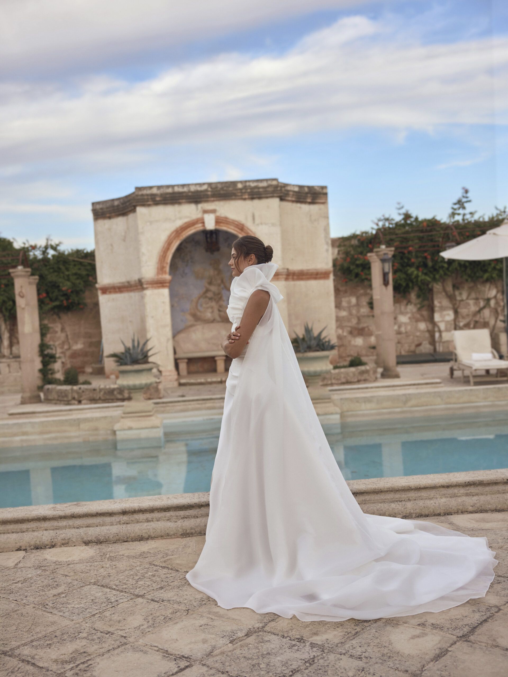 Taft En Tule Maribel Modeca Bruidsjurken Trouwjurken Unique Elegant Simplicity Modern
