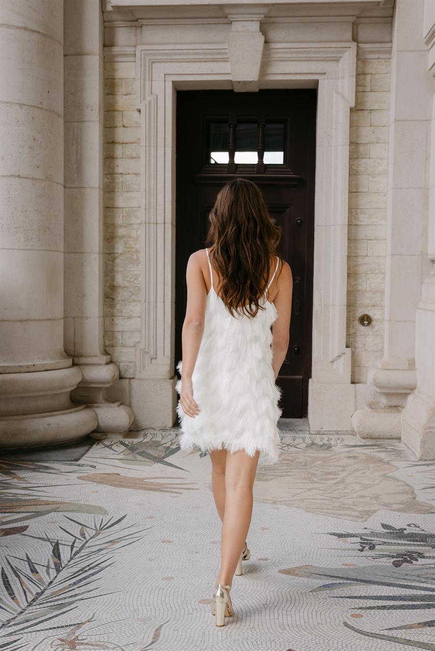 Taft En Tule Korte Trouwjurk Party Dress Bruidsjurk Kort Gloria