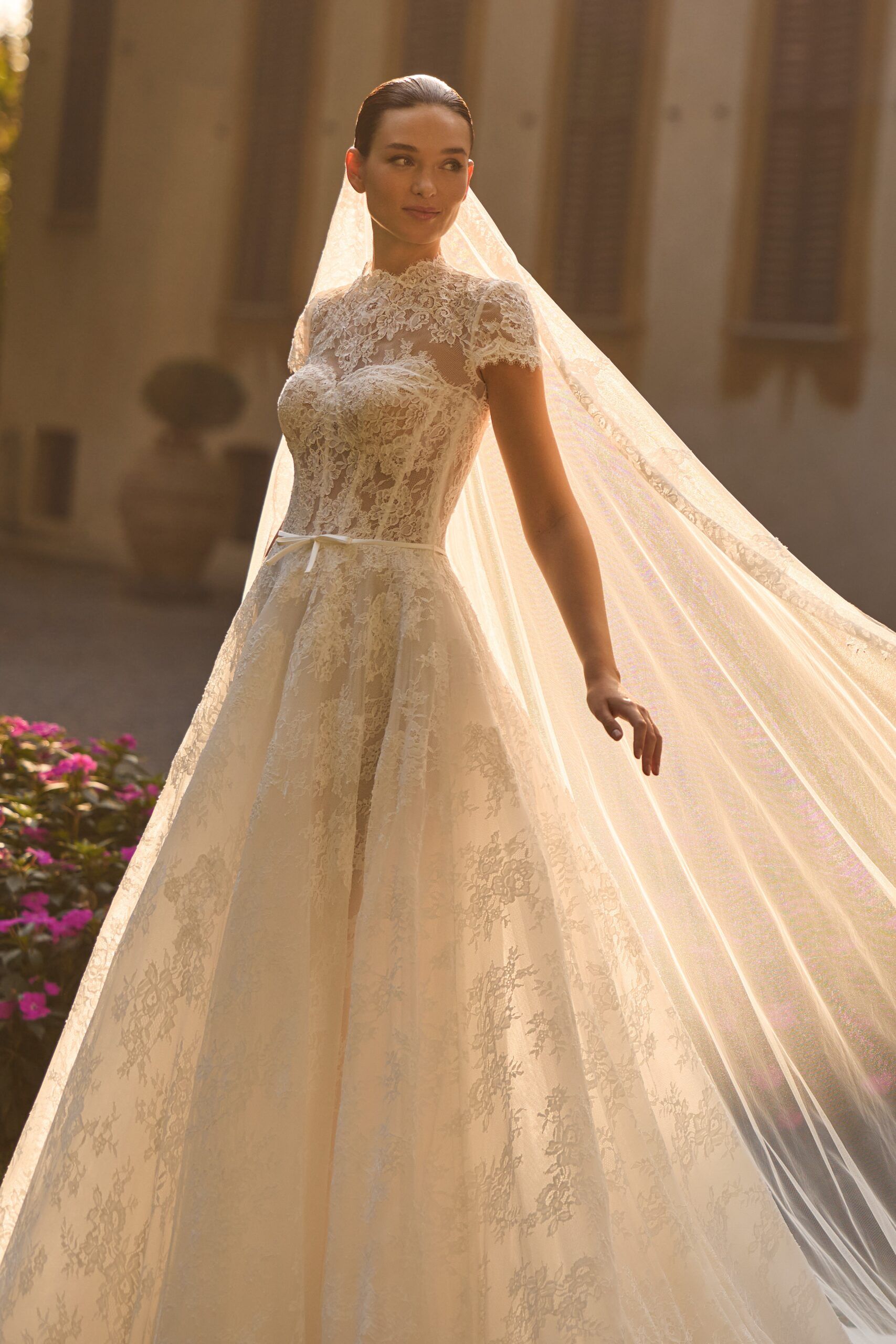 Taft En Tule Billie Alberto Palatchi Bruidsjurk Trouwjurk Romantisch Luxe Klassiek Statement Wedding Dress 1 (1)