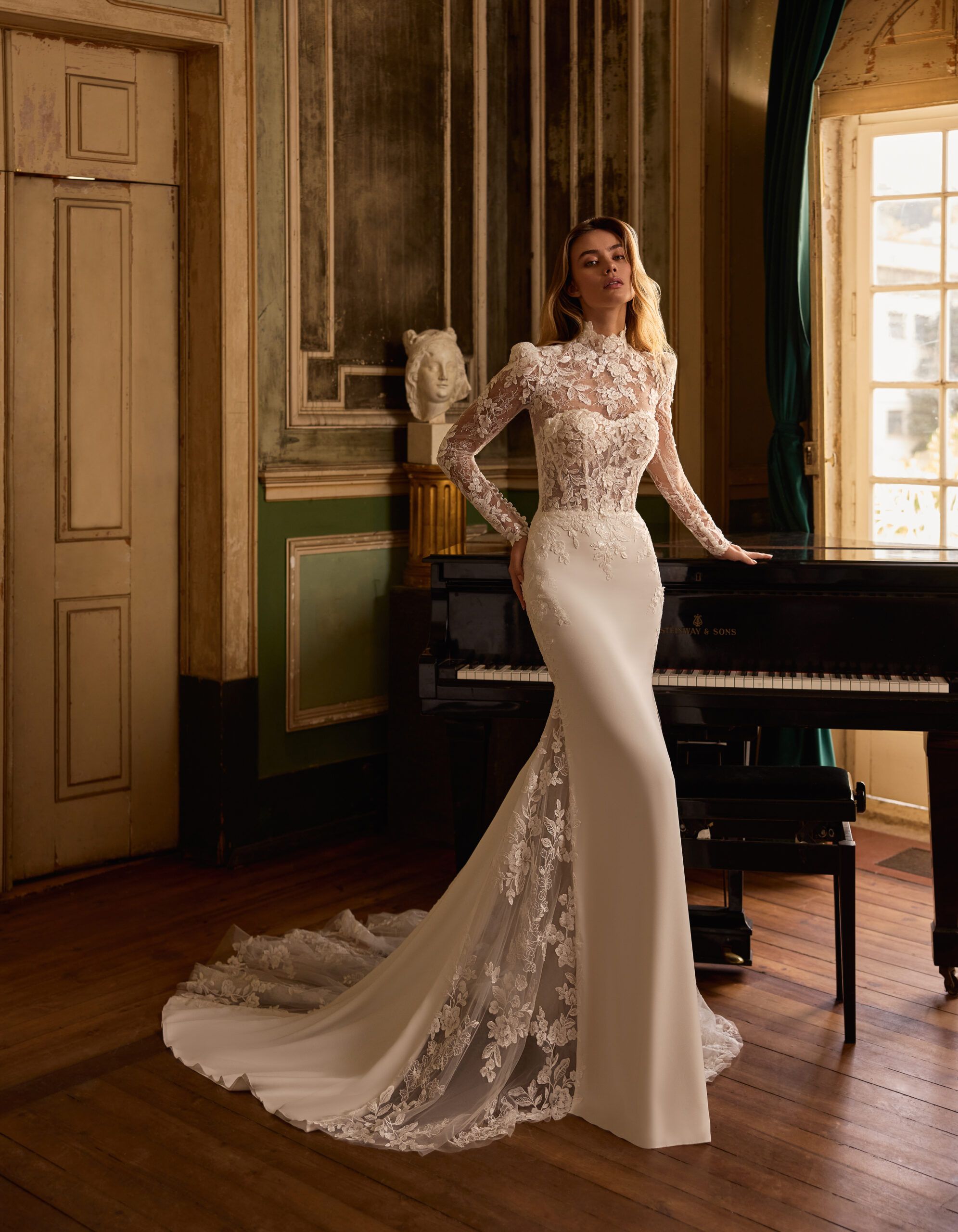 Taft En Tule Malgosia Alberto Palatchi Bruidsjurk Trouwjurk Romantisch Luxe Klassiek Statement Wedding Dress (1)