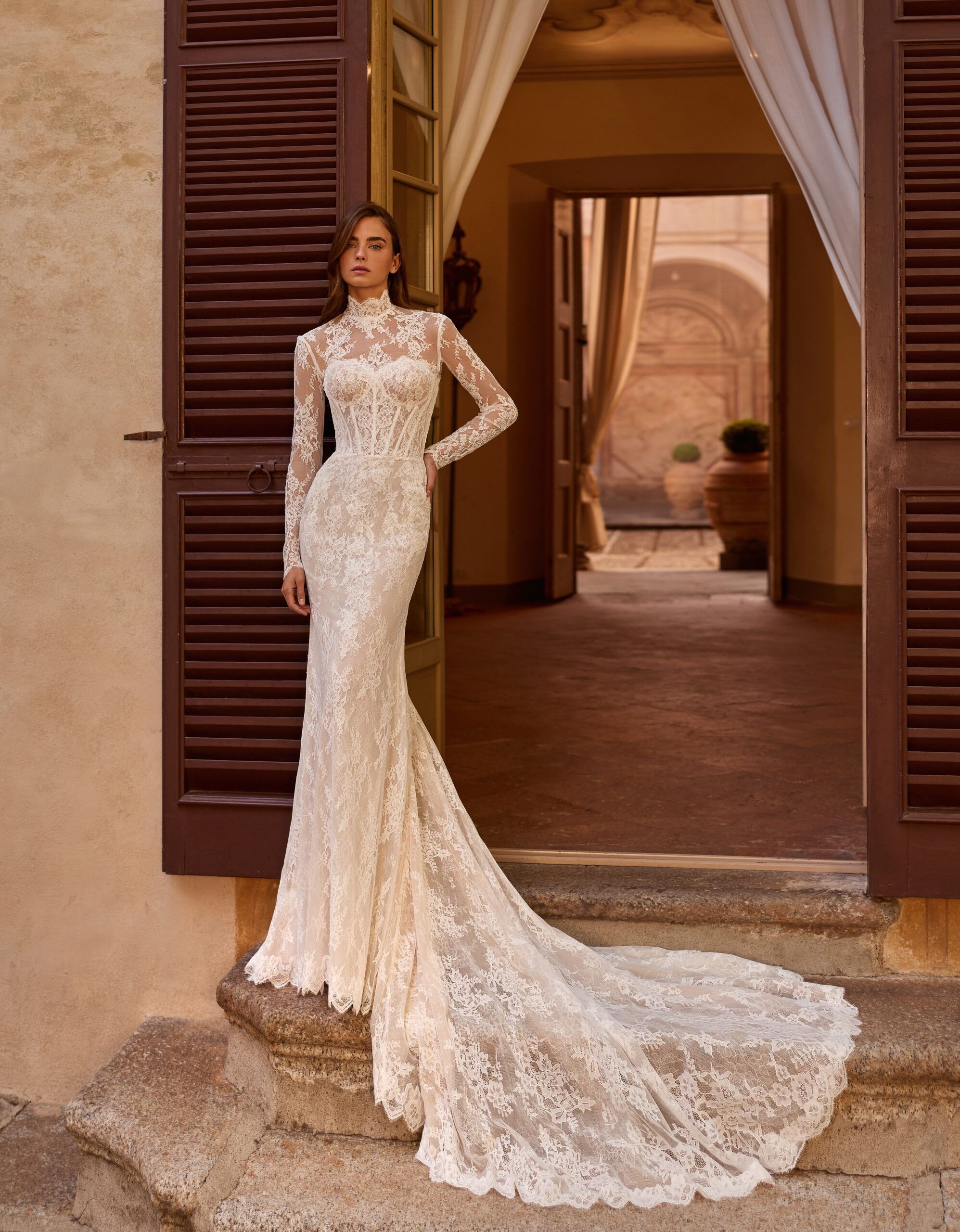 Taft En Tule Monali Alberto Palatchi Bruidsjurk Trouwjurk Romantisch Luxe Klassiek Statement Wedding Dress (1)