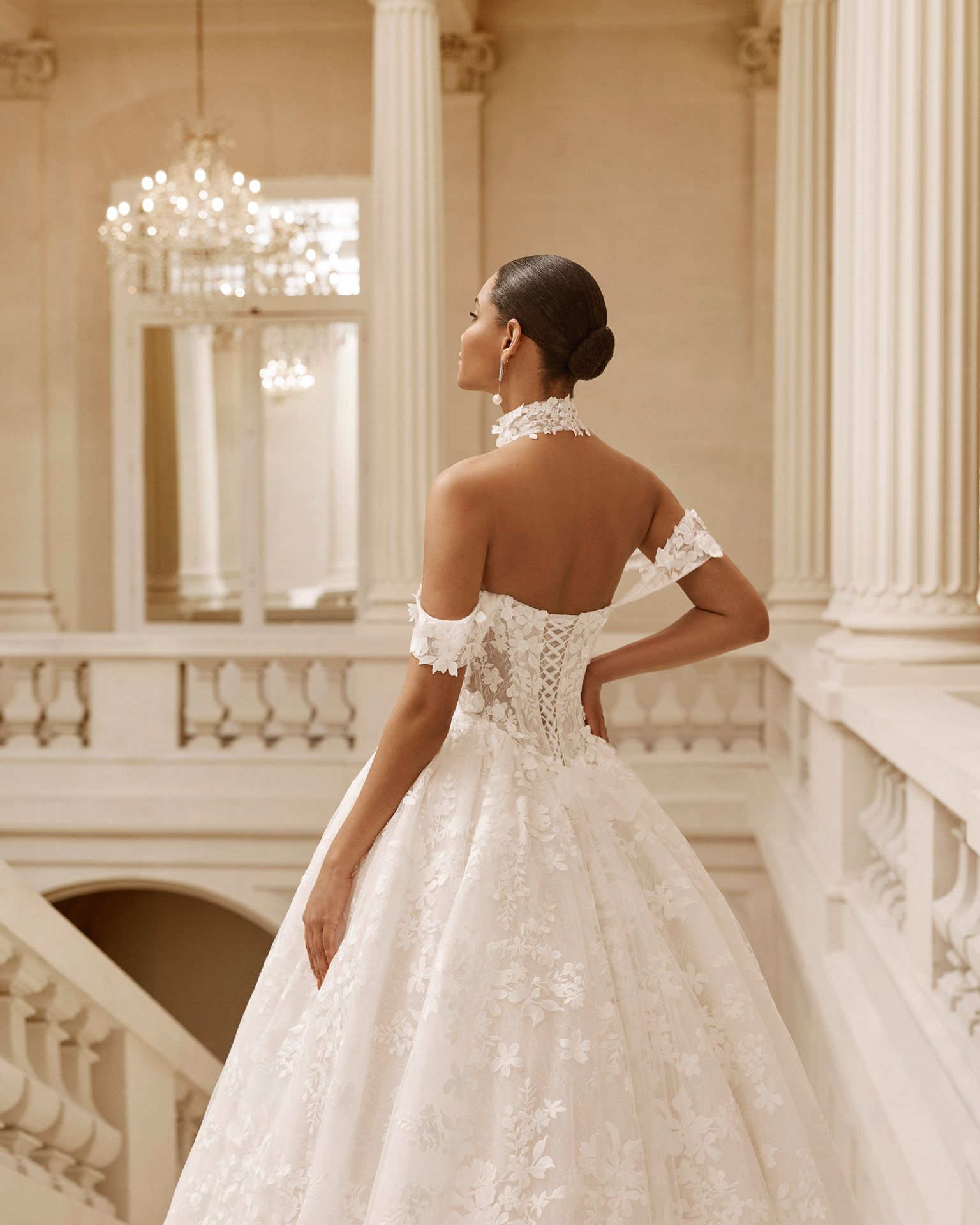 Taft En Tule Amapol Rosa Clará Rosa Clará Platinum Bruidsjurk Trouwjurk Romantisch Luxe Klassiek Statement Wedding Dress (1)