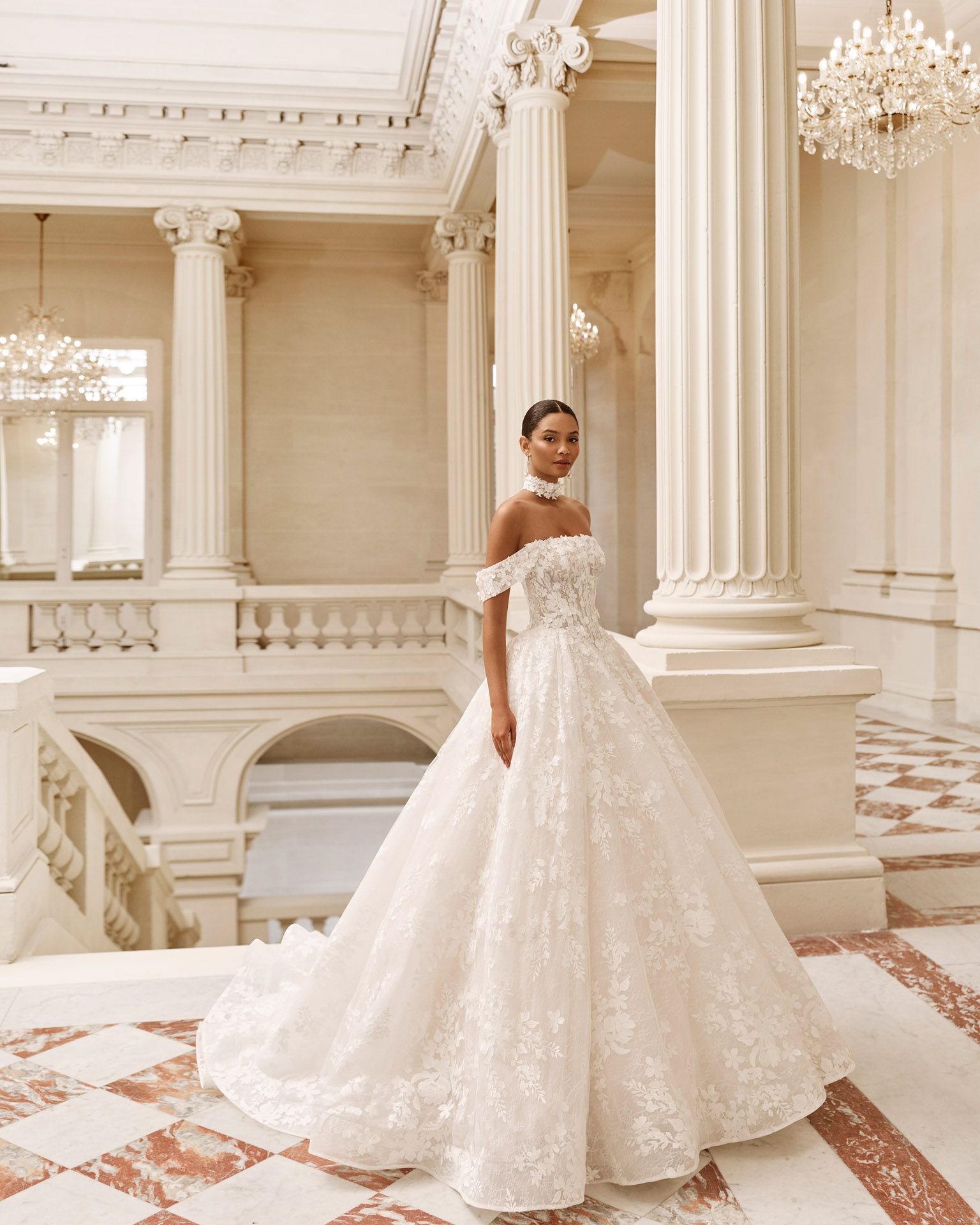 Taft En Tule Amapol Rosa Clará Rosa Clará Platinum Bruidsjurk Trouwjurk Romantisch Luxe Klassiek Statement Wedding Dress (4)