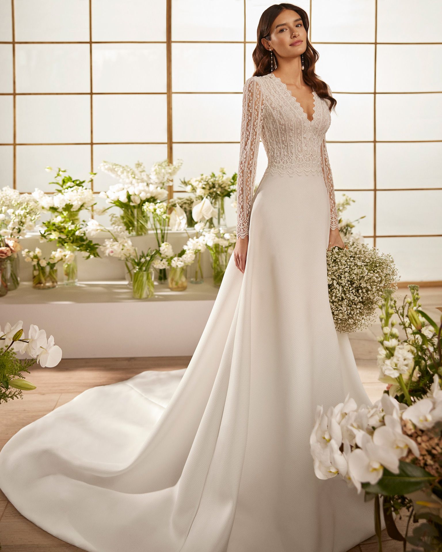 Taft En Tule Marea Rosa Clará Rosa Clará Platinum Bruidsjurk Trouwjurk Romantisch Luxe Klassiek Statement Wedding Dress (2)