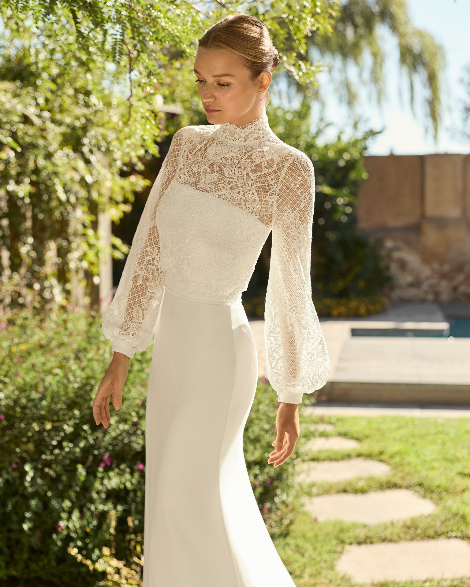 Taft En Tule Megan Rosa Clará Rosa Clará Platinum Bruidsjurk Trouwjurk Romantisch Luxe Klassiek Statement Wedding Dress (2)