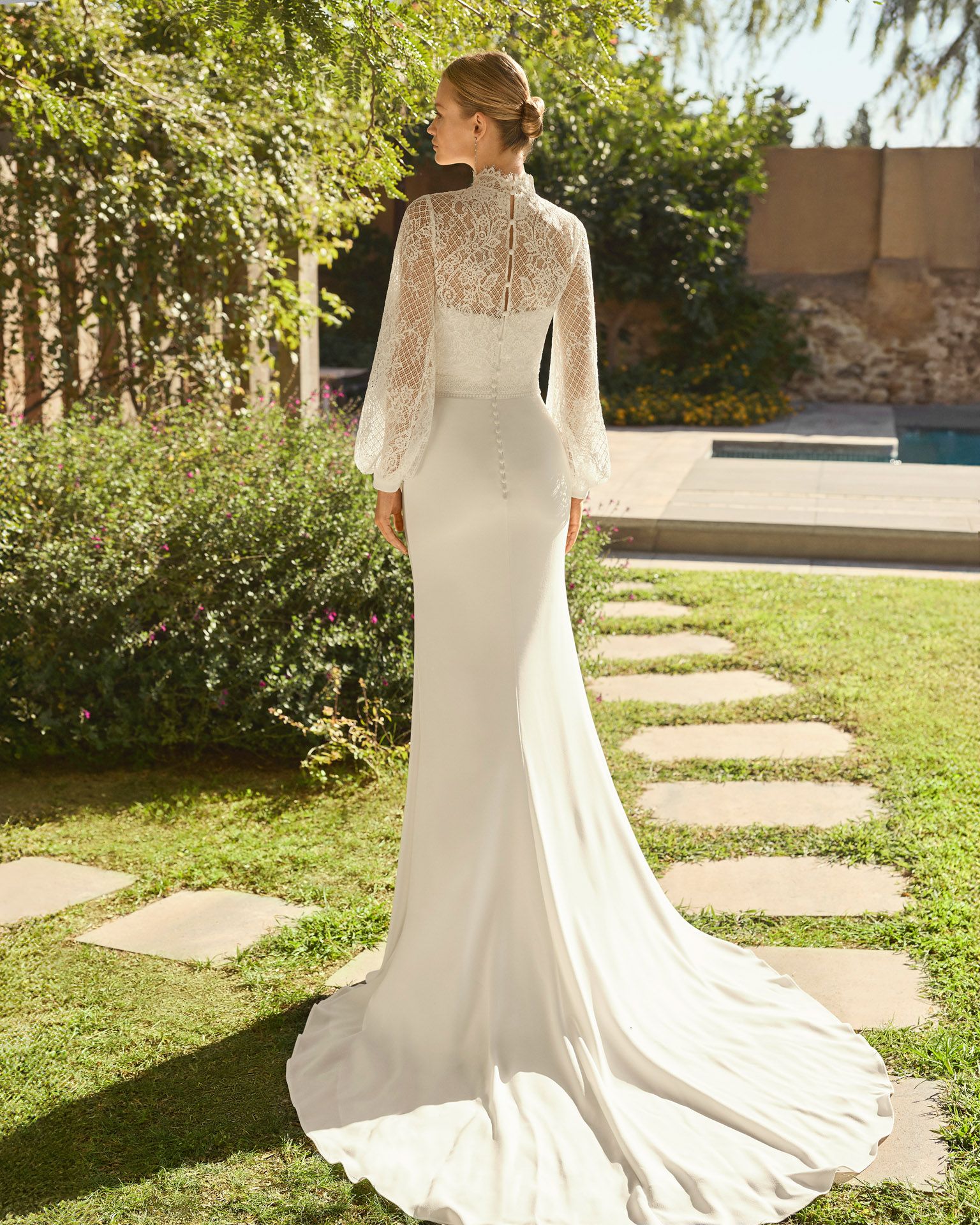 Taft En Tule Megan Rosa Clará Rosa Clará Platinum Bruidsjurk Trouwjurk Romantisch Luxe Klassiek Statement Wedding Dress (3)