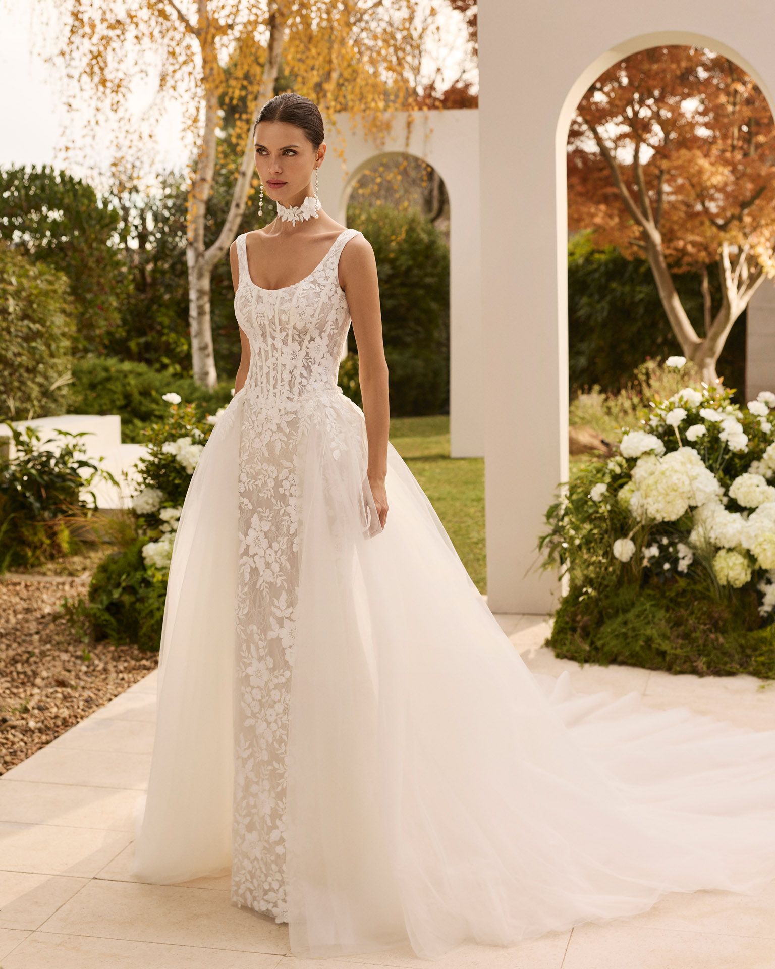 Taft En Tule Ness Rosa Clará Rosa Clará Platinum Bruidsjurk Trouwjurk Romantisch Luxe Klassiek Statement
