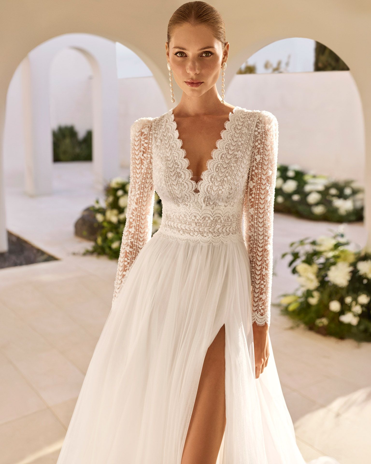 Taft En Tule Niza Rosa Clará Rosa Clará Platinum Bruidsjurk Trouwjurk Romantisch Luxe Klassiek Statement Wedding Dress (2)