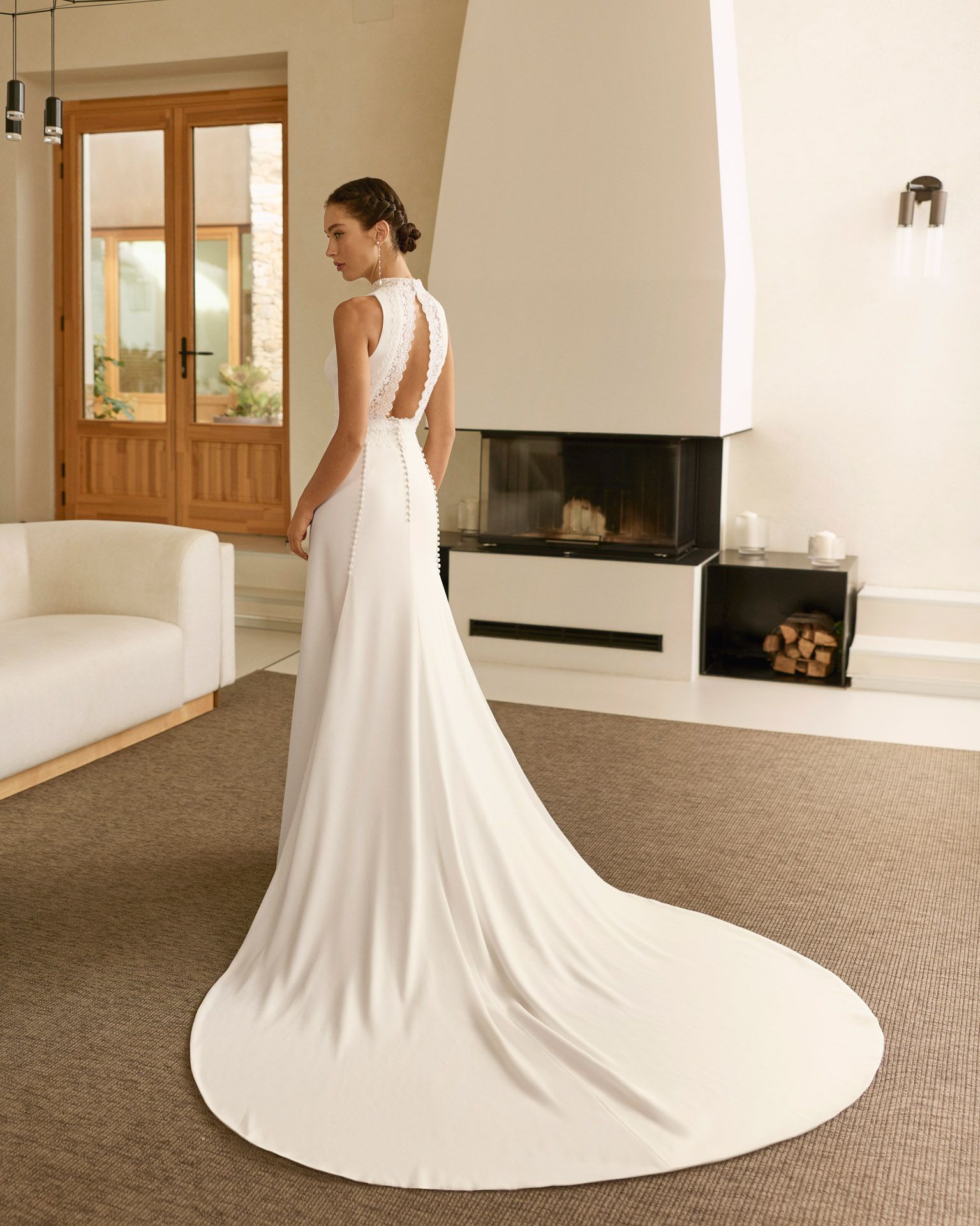 Taft En Tule Rene Rosa Clará Rosa Clará Platinum Bruidsjurk Trouwjurk Romantisch Luxe Klassiek Statement Wedding Dress (3)