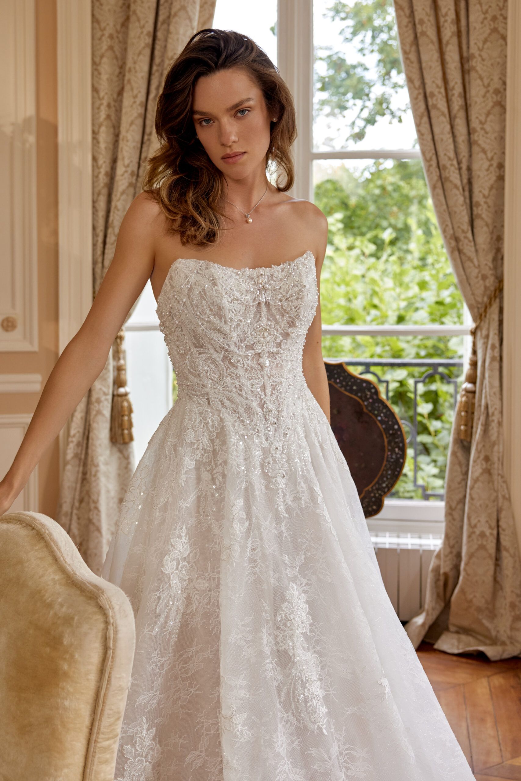 Taft En Tule 88257 Justin Alexander Bruidsjurken Trouwjurken A Lijn Beautiful Romantic Strapless (1)